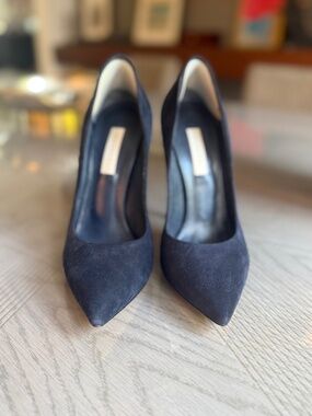 Casadei "Blade" Navy Suede Pumps | EU 36 / US 6 | Made in Italy